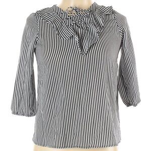 Clever Ruffled V Neck